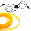 Picture of 9-color 12V USB Power Inverter 5M Car Flexible Moulding EL Neon Glow Lighting Rope Strip With Fin