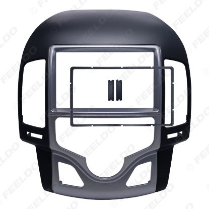 Picture of Car 2Din DVD Radio Stereo Fascia Frame for Hyundai I-30 2009 Auto AC LHD Korean Face Panel Dash Trim Kit