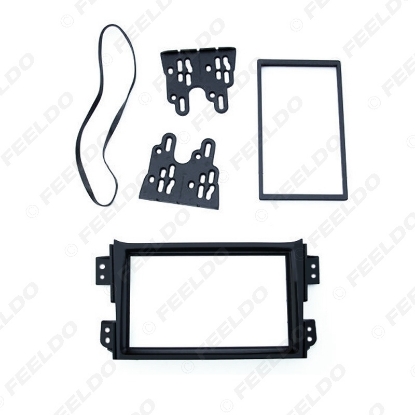 Picture of Car 2DIN Radio Panel Fascia Frame for Suzuki Splash Ritz Opel Agila Stereo Face Fascia Plate Dash Trim Installation Kit