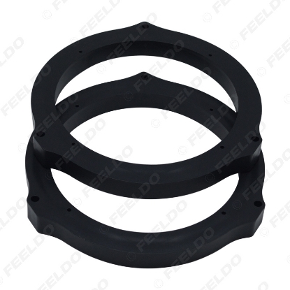 Picture of 2pcs/set 6.5" Car Front Door Speaker Spacer Solid Modified Rings for Ford Focus Audio Pad Mat Plate Loudspeaker Brackets