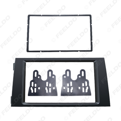 Picture of Car 2DIN Radio Fascia Frame for AUDI A6(4B)1997-2005 Allroad 2000-2006 Stereo DashBoard Fitting Frame CD Installation Trim Kit