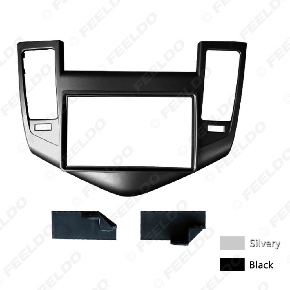 Picture of Car Radio Panel Fascia Frame For CHEVROLET Cruze 2009+ Stereo 2Din Refitting Dash DVD Fitting Frame Mount Trim Kit