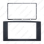 Picture of Car Audio Radio 2Din Fascia Frame For Toyota Reiz Stereo Plate Trim Panel Dash Installation Mount Kit