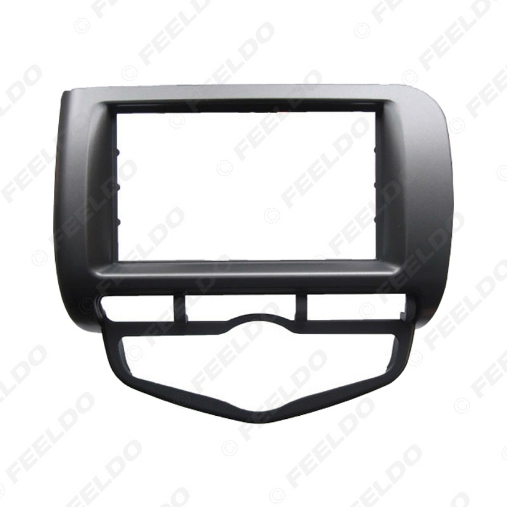 Picture of Car Radio Fascia Frame For Honda Fit Jazz 2002-2008 (Auto AC,RHD) Stereo DVD 2Din Dash Mount Installation Face Frame Kit