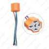 Picture of Car 5Pin Headlight Ceramic Socket Extension Plug LED HID Light Adapter With Wiring Harness Connector