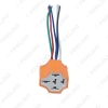 Picture of Car 5Pin Headlight Ceramic Socket Extension Plug LED HID Light Adapter With Wiring Harness Connector