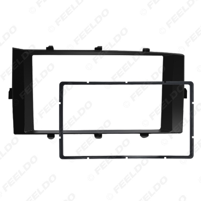 Picture of Car Stereo Radio Frame Fascia for Toyota Aqua RHD 2012-2014 2Din DVD Dash Panel Bezel Trim Face Plate Kit