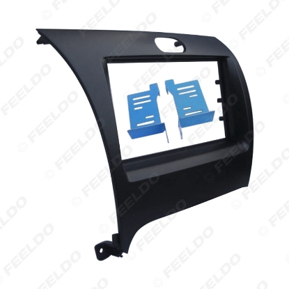 Picture of Car Stero Radio 2Din Dashboard Fascia Frame for KIA Cerato Forte K3 Panel Face Plate Bezel Trim Mount Kit