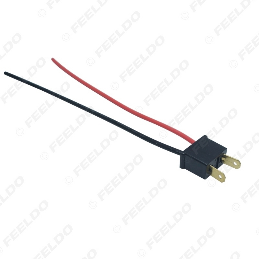 Picture of Car Headlight Cable  H7 Male Connector Plug Lamp Bulb Socket Automotive Wire Halogen Adapter Holder