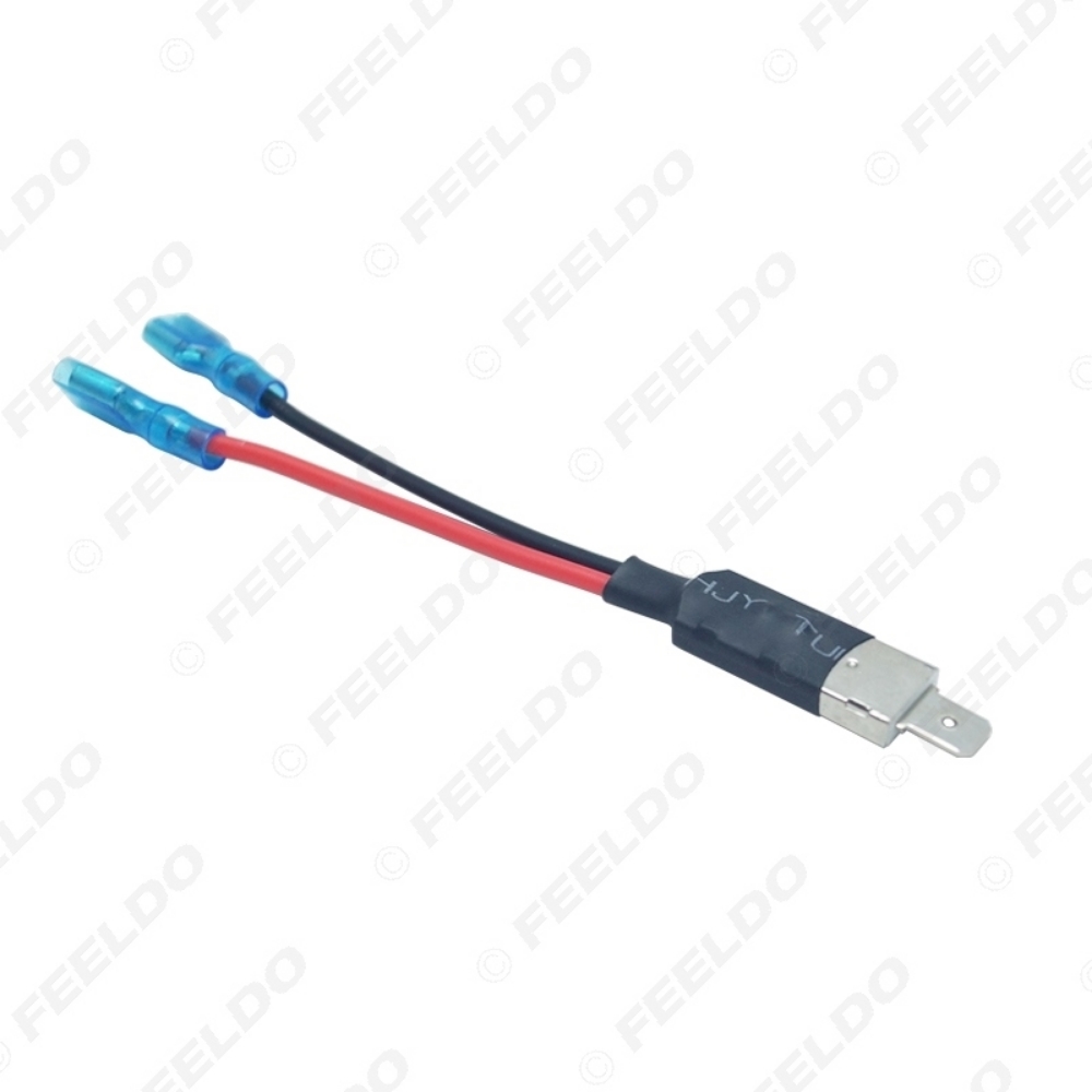 Picture of Car H1 LED HID Xenon Headlight Lamp Bulb Adapter Converter Cable Replacement Halogen Bulb Wiring Harness
