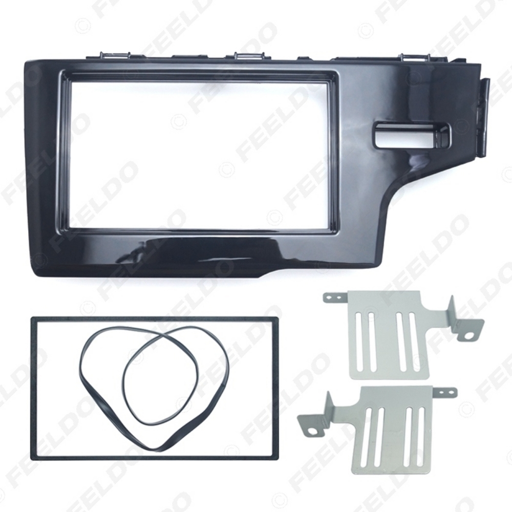 Picture of Car 2Din Stereo Radio Dash Panel Fascia Frame For HONDA Fit Jazz (RHD) 2013+ DVD/CD Frame Installation Trim Kit