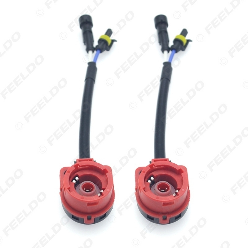 Picture of Car HID Headlamp Socket Wiring Harness D2 D2S D2R D2C Bulb Adapter Converter Wire Plug Connector Base Cable
