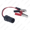 Picture of 12V Car Motorbike Tractor Boat Battery Terminal Clip-on Cigarette Lighter Power Socket Plug Cable Adaptor