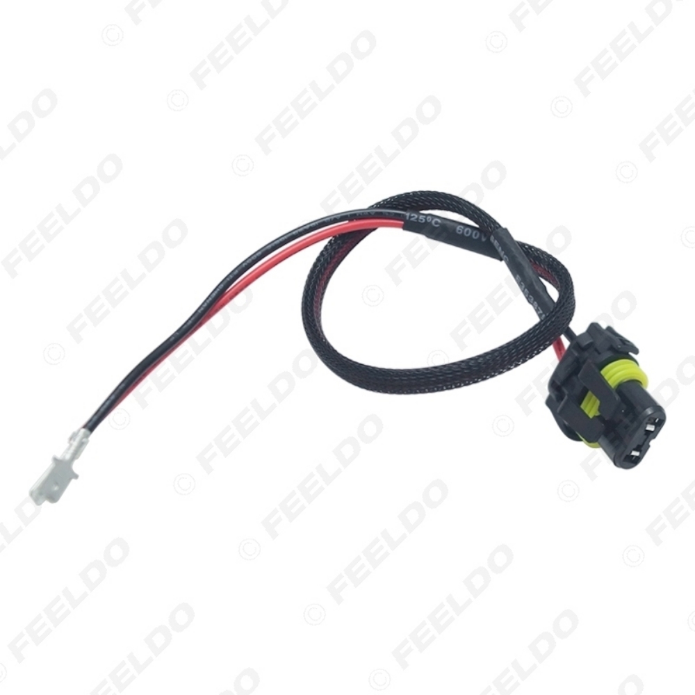 Picture of 12V 35W 55W Auto HID Conversion Kit Xenon Lamp Bulb Power Wire Harness Female Plug Cord H11 HID Kit Power Cable