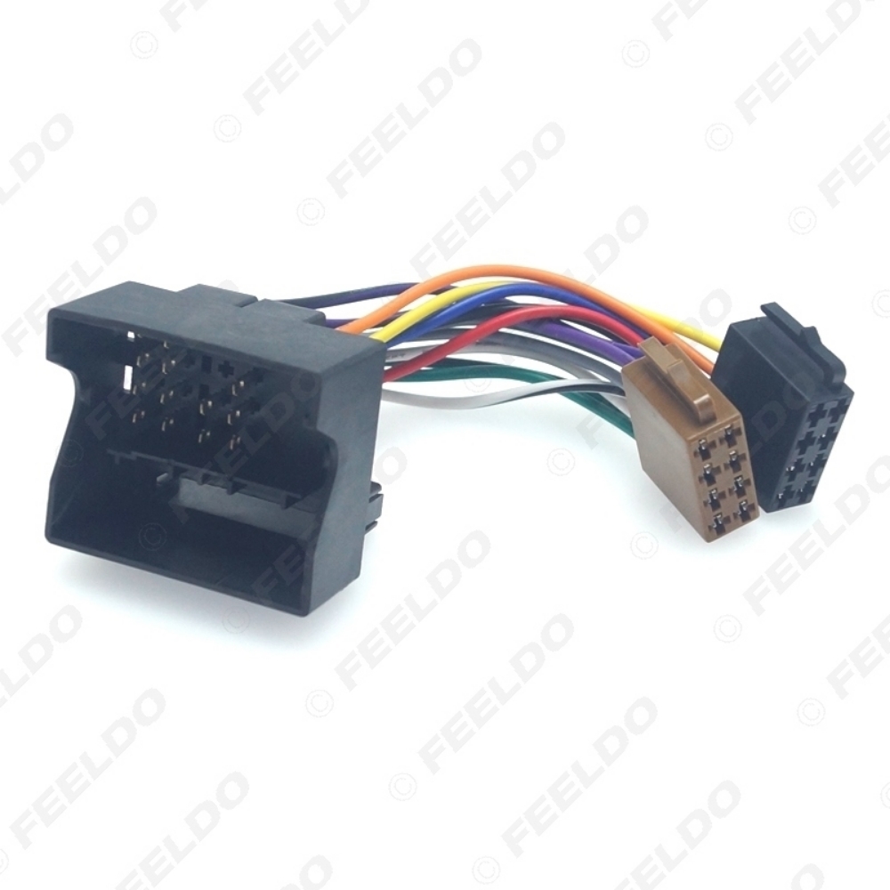 Picture of Car ISO Stereo Radio Wire Adapter for Volkswagen Passat Bora Fox Golf Tiguan Touareg Skoda Audi Plug Wiring Harness Cable