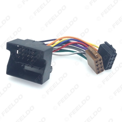 Picture of Car ISO Stereo Radio Wire Adapter for Volkswagen Passat Bora Fox Golf Tiguan Touareg Skoda Audi Plug Wiring Harness Cable