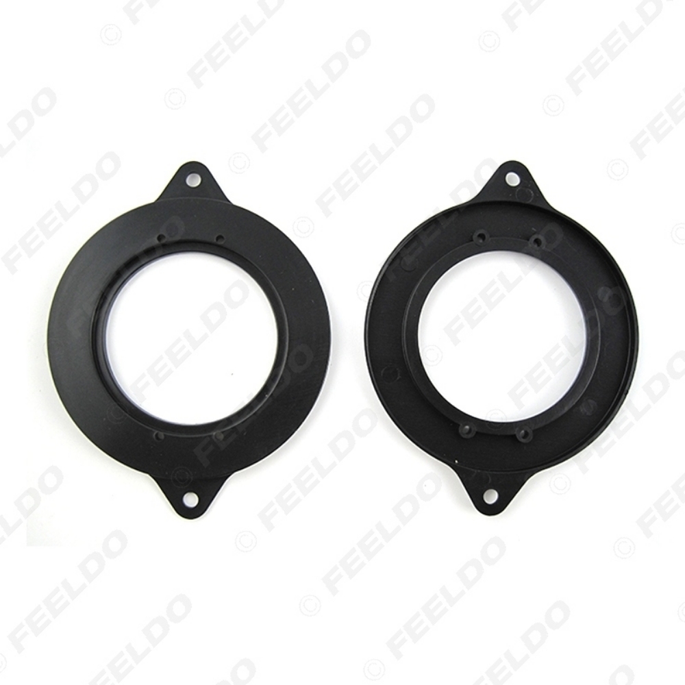 Picture of 2pcs Black Car Auto Speaker Spacers Mat Adapter for AUDI A6 Mediant Spacer Pads Refitting Mounting Kits