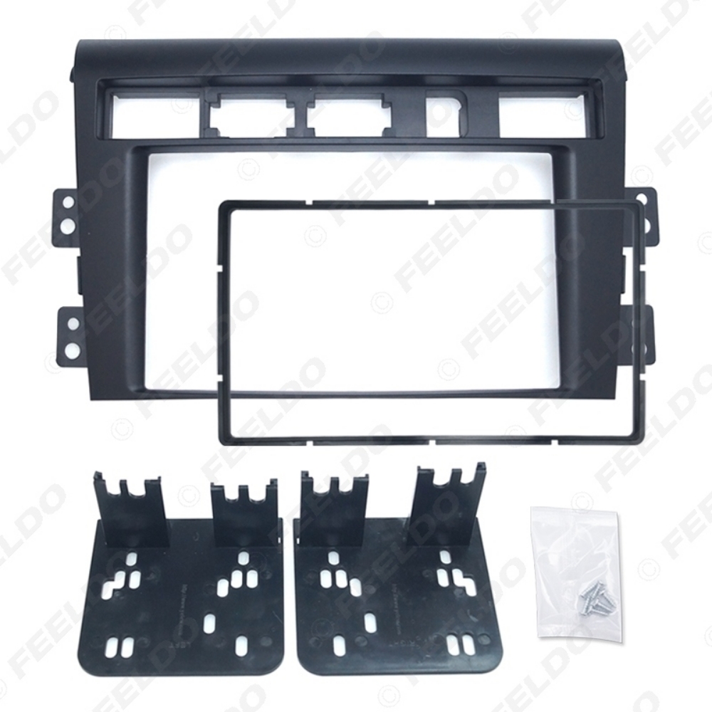 Picture of Car 2DIN Radio Fascia Frame for KIA Amanti/Oprius 2007 Plate Panel Dashboard Trim Mount Installation Frame Kit