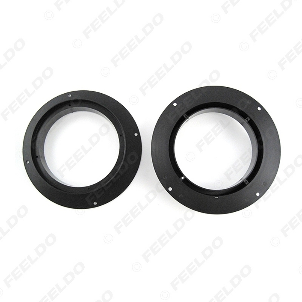 Picture of 2pcs Car Front Speaker Mat Adapter for Audi Q5 Front Door Stereo Adjusting Refitting Rings Pad Mount Holders