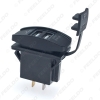 Picture of Car 12V-24V 3.1A Dual USB Socket Charger Power Adapter Truck ATV Boat USB Cigarette Lighter Adapter Outlet 2 Ports