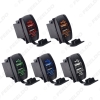 Picture of Car 12V-24V 3.1A Dual USB Socket Charger Power Adapter Truck ATV Boat USB Cigarette Lighter Adapter Outlet 2 Ports