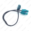 Picture of 1-Way Female Split To 2x One-Way Male FAKRA2-Z Radio Antenna Terminals With Amplifier For OEM Stereo Head Unit #6009