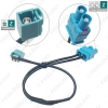 Picture of Car 1-Way Female To 2-Way Male FAKRA2-Z Radio Antenna Terminals With Amplifier For Volkswagen/Skoda/Audi OEM Head Unit #5791