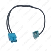 Picture of Car 1-Way Female To 2-Way Male FAKRA2-Z Radio Antenna Terminals With Amplifier For Volkswagen/Skoda/Audi OEM Head Unit #5791