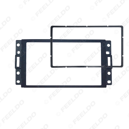 Picture of Car Refitting CD DVD Radio Fascia Frame for HUMMER H3 2DIN Stereo Dash Face Plate Frame Panel Mount Kit