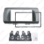 Picture of 2DIN Car Radio Fascia Panel Frame Adapter for Toyota bB/Subaru Dex/Daihatsu Coo/Materia Dash Frame Installation Kit