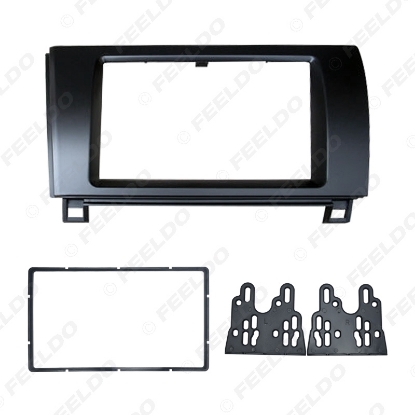 Picture of Car Audio Fascia Panel Frame Adapter For Toyota Tundra Sequoia Stereo 2DIN Dash Plate Frame Installation Kit