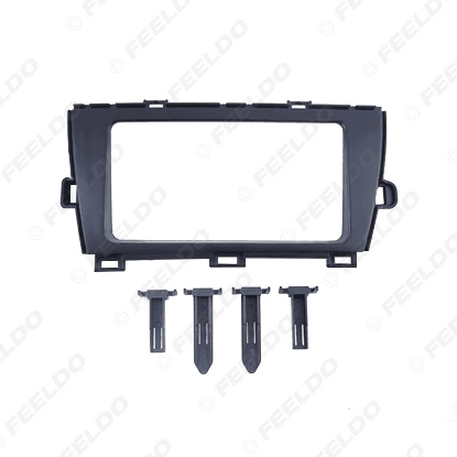 Picture of Car 2Din Stereo Fascia Frame Adapter For Toyota Prius (RHD) 2009+ Radio Plate Frame Dash Refitting Trim Kit