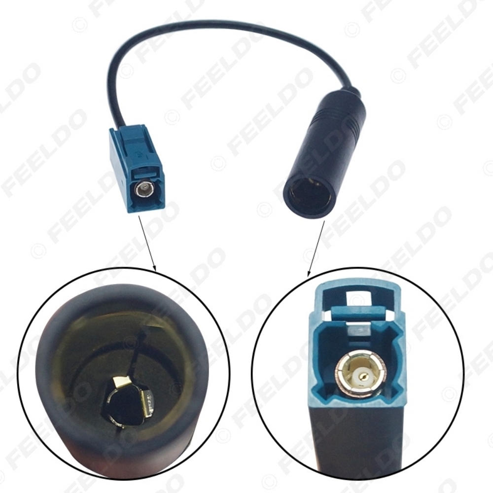 Picture of Car Aftermarke Radion Antenna Wire Harness Plug For Volkswagen Male to Motorola Female Adapter