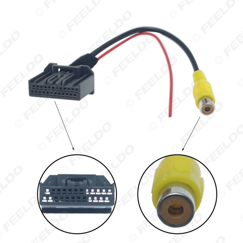 Picture of Auto Parking Rear Camera Video Plug RCA Reversing Cable Adapter For Honda Crider 2013-2017 Navigation DVD