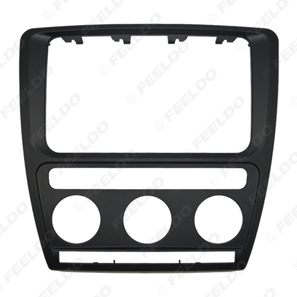 Picture of Car 2DIN DVD/CD Radio Stereo Refitting Frame Facia Panel Trim For Skoda Octavia(2007~2009) With Auto A/C Installtion Mount Kit