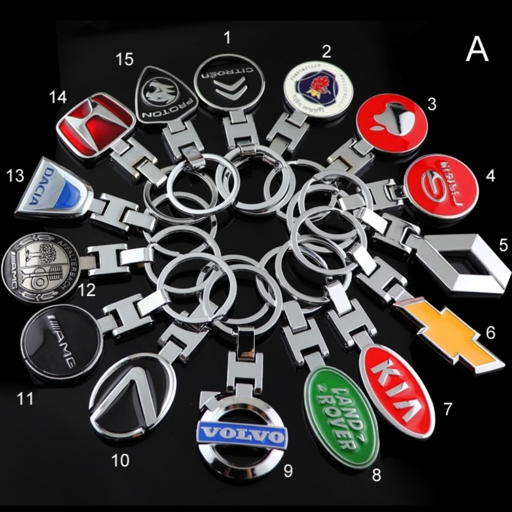 Picture of 100+ Types Car 3D Logos Zinc Alloy Keyring Keychain For Mix Order