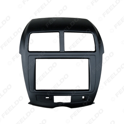 Picture of Car 2DIN Radio Panel Fascia Refitting Frame for MITSUBISHI ASX CITROEN C4 Aircross PEUGEOT 4008 Plate Dash Mount Trim Kit
