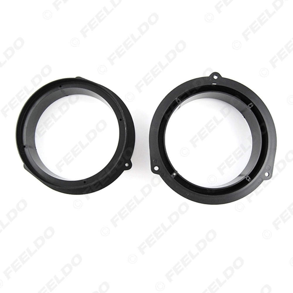 Picture of 2pcs Car Speaker Spacer Mats with Tweeters for Audi Q5 Rear Door Stereo Horn Refitting Rings Pad Mount Holder