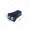 Picture of Car 12V Fog Light 5Pin Switch On-Off Button with Cable For Toyota Camry Corolla Work Light Switch Wire