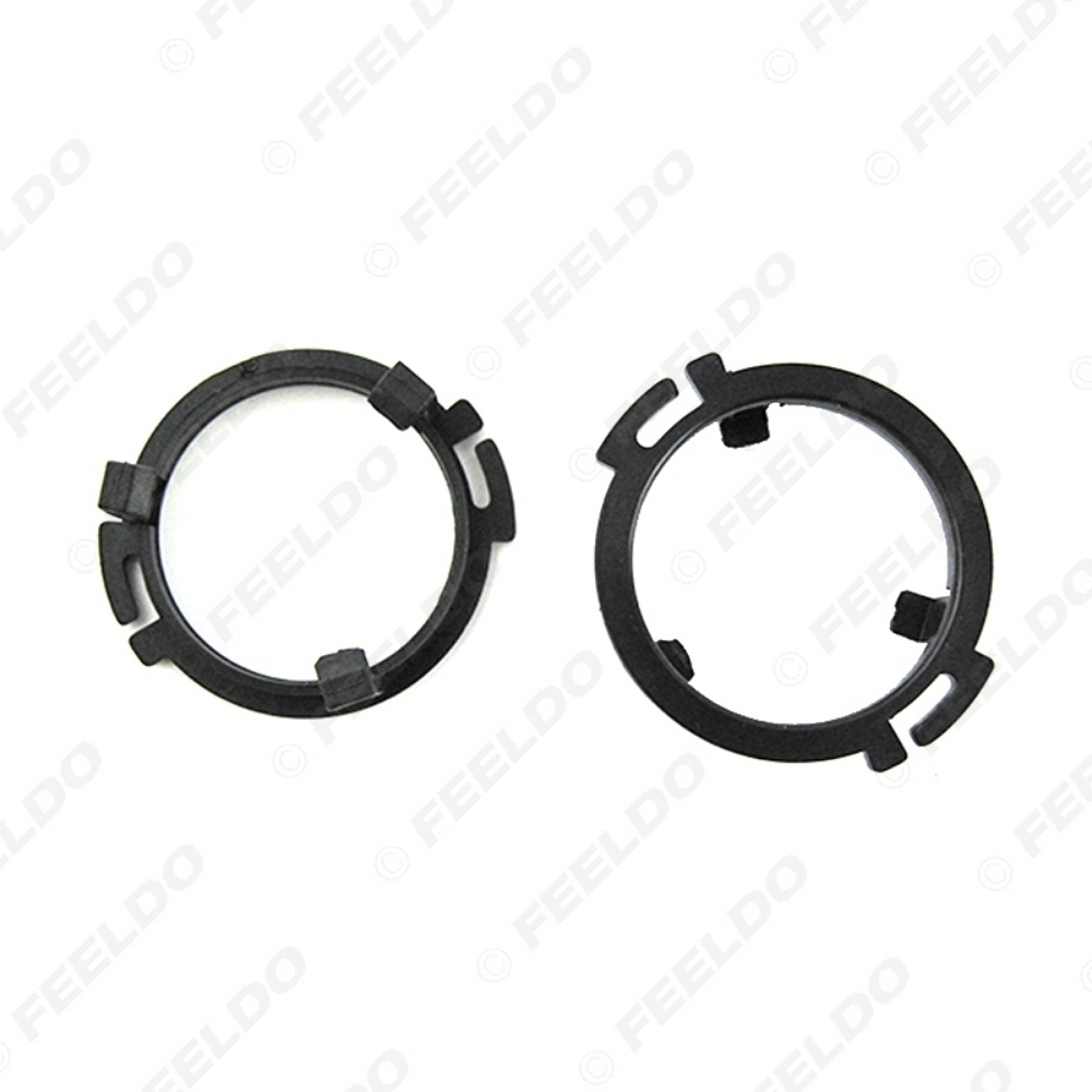 Picture of 2x Black Auto Speaker Spacers Mat for Audi Q5 Rear Door Tweeter Pads Reinforced Washer Mounting Kit