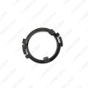 Picture of 2x Black Auto Speaker Spacers Mat for Audi Q5 Rear Door Tweeter Pads Reinforced Washer Mounting Kit