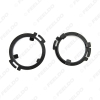 Picture of 2x Black Auto Speaker Spacers Mat for Audi Q5 Rear Door Tweeter Pads Reinforced Washer Mounting Kit