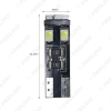 Picture of 1PC Car DC12V~14.5V 6000~6500K White 8SMD 3528 T10 Wedge Lens LED Light Bulb With CANbus Error free Light