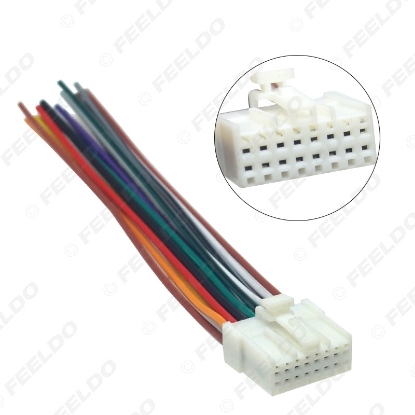Picture of Car Stereo Radio 16Pin Wire Harness For Mitsubishi/Lancer/Ford Relevant Installing Audio Wiring Cable