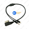 Picture of Car AMI/MDI Interface To 3.5mm Male Audio AUX + Lightning Jack Charge Only Adapter Cable For Audi/Volkswagen(Model Year:09~14)