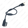 Picture of Car Audio Music AMI/MDI Interface To 3.5mm Male Micro USB AUX Cable For Mercedes Benz Wire Adapter