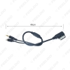 Picture of Car AMI/MDI Interface To 3.5mm Male Audio AUX + Lightning Jack Charge Only Adapter Cable For Mercedes Benz
