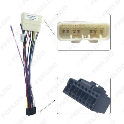 Picture of Car Android Multimedia 16-Pin Wiring Harness Adapter For Isuzu Pick-up/Trooper/Opel Campo/Monterey 16-pin Headunit