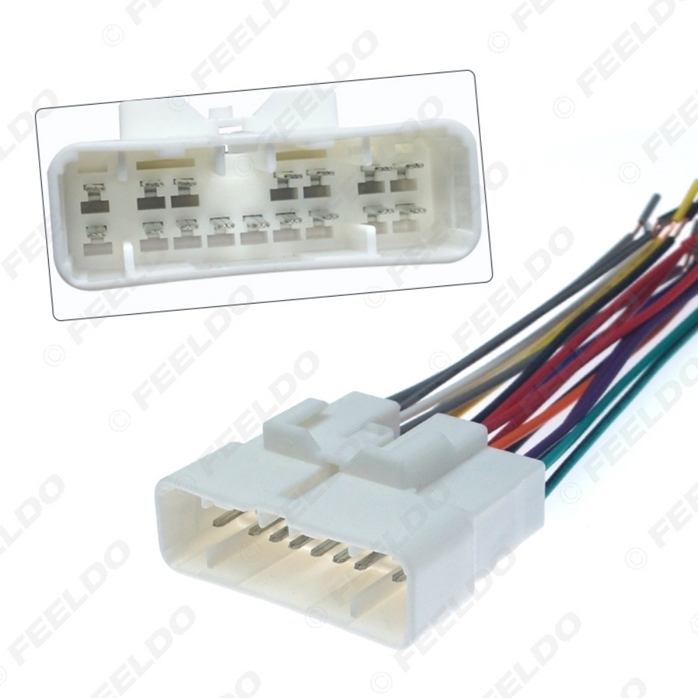 Picture of Car Stereo Radio Wiring Harness Wire Tail Line Plugs for Isuzu D-MAX Car CD/DVD Player Installation Adaptor