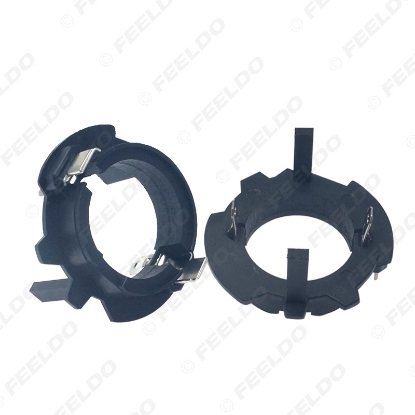 Picture of 2x Car H7 LED Bulb Retainers Clip Headlight Holder For Volkswagen Jetta Golf5 MK5 GTI Car LED Bulb Base Socket Adapter